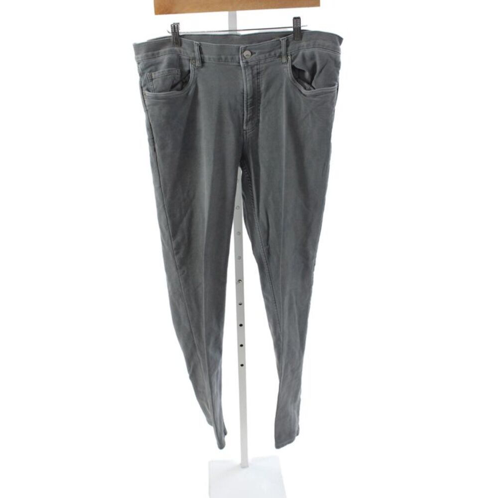 Faherty Mens Gray Chino Pants Button Closure 81% Cotton Size 30